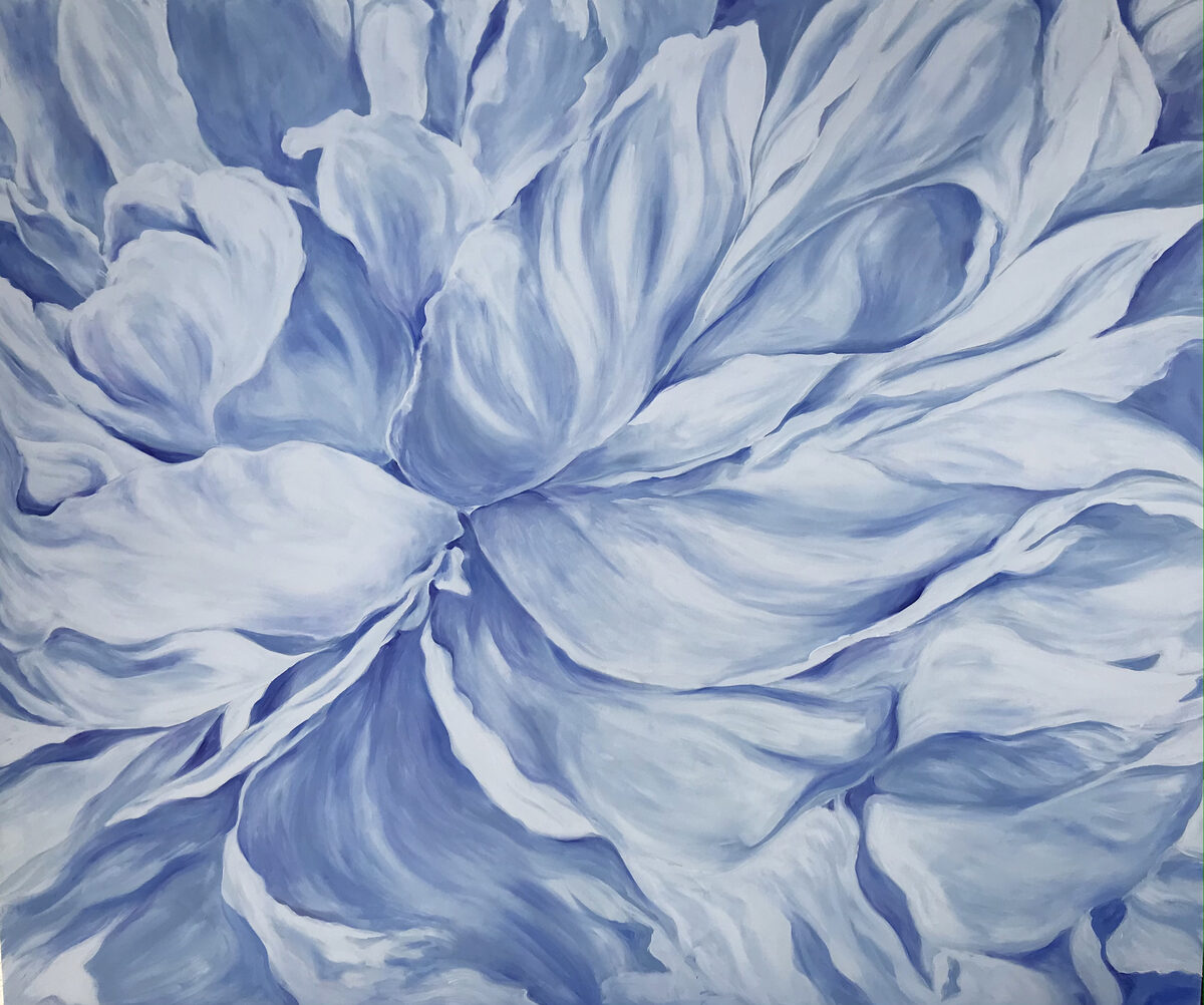 Blue Peony I by Eileen Baumeister McIntyre
