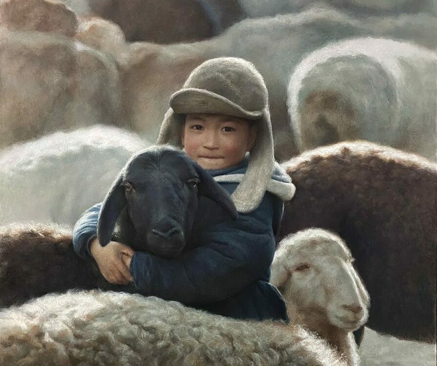 Shepherd Boy (detail) by Chen Kay
