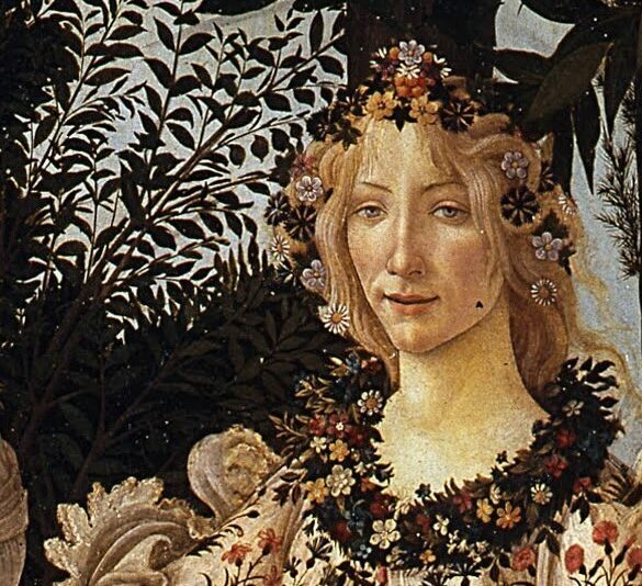 Detail of Primavera by Sandro Botticelli