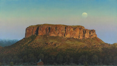 Black Mesa, New Mexico by Daved English, Oil, 20x30 in. Best Nocturne April 2024