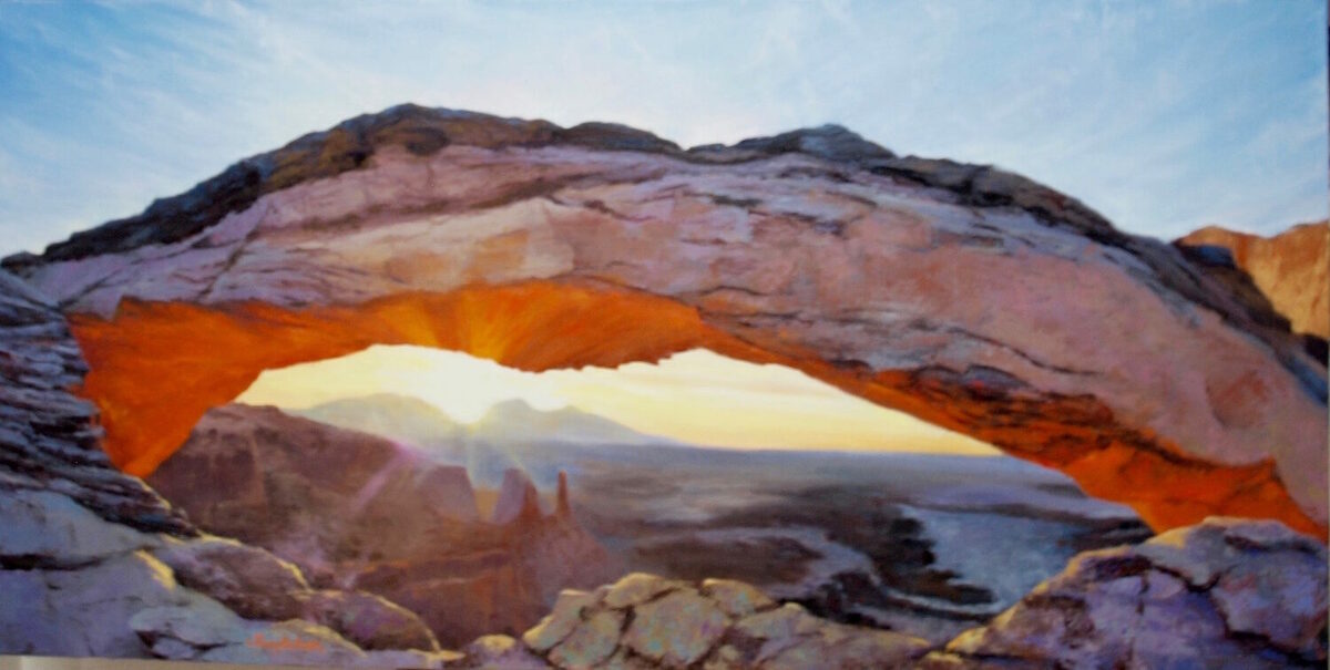 Sunrise @Mesa Arch by Jenny C Baham