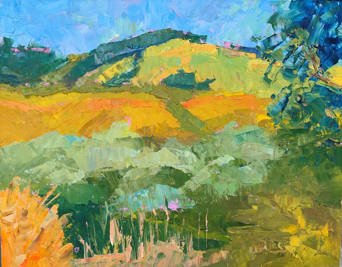 First Place, 2024, Pescadero Gold by Sue Holmes