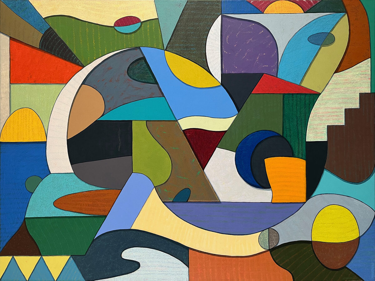 Cave Painting, mixed media on canvas, 48 x 36, Dan Annarino