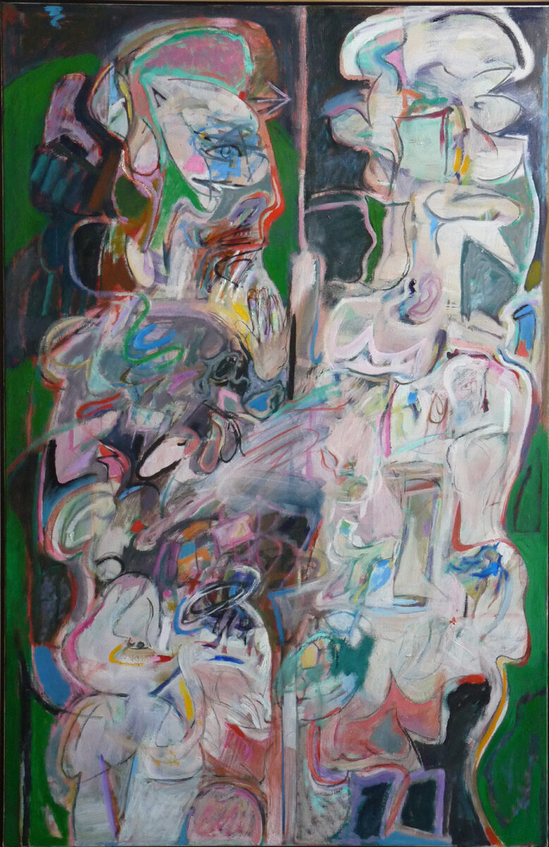 Totem Tales II by Belle Manes, 46”x30”, Oil on Canvas 