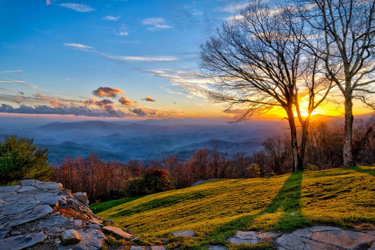 Sunset Over a Misty Valley by Craig Nowicke