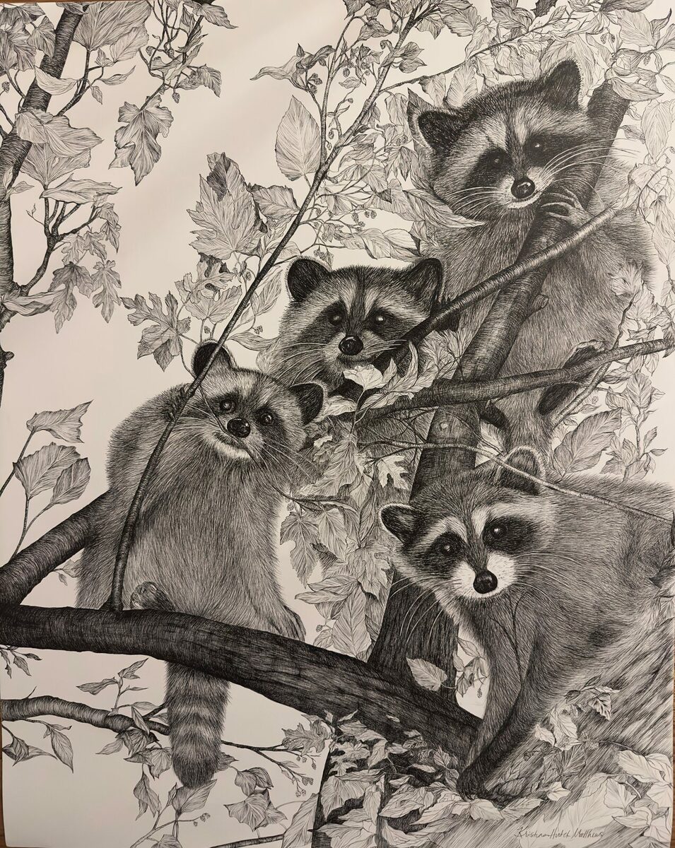 2024 Best of Show, Friends I met last summer by Kristina Hutch Matthews