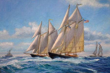 Schooner Race by Patrick O'Brien