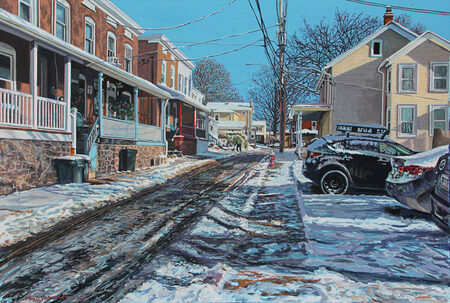 Summer Street, Winter Morning by Fred Danziger